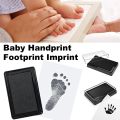 Environmental-friendly Baby Care Non-Toxic Baby Handprint Footprint Imprint Kit Baby Souvenirs Casting Newborn Footprint inkpad. 