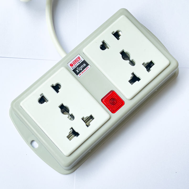 Sunco%20Zigma%204%20outlets%20Multi%20Plug/Extension%20lead/wire%20cord/travel%20adapter%202%20meater%20wire%20length%201100w%20-%20Image%202
