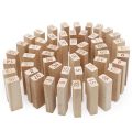 Wiss Toy Wooden Blocks JENGA Blockbuster Stacking Board Game Jenga High Quality 54 Pcs Wooden Block Jenga Stacking Games Building Blocks. 