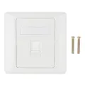 86 Type Single Port RJ45 Wall Flat Face Plate Ethernet Network Socket  Panel Encounter. 