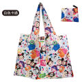 【SkinHorizon】Snailhouse Cartoon Printing Shopping Bag Eco-Friendly Bag High Capacity Green Reusable Folding Waterproof Storage Pouch Tote Bag. 