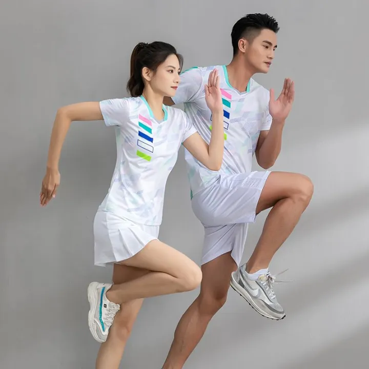 New%20Badminton%20Clothing%20Suit%20Quick-Drying%20Breathable%20Men's%20and%20Women's%20Table%20Tennis%20Dress%20Summer%20Short-Sleeved%20Tennis%20Team%20Sportswear%20-%20Image%202
