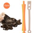 Standard Hair Rollers,Heat Perm Wave Rod Hair Clip Curlers with Clamps Styling Wavy Rollers Rubber Band (SH-4). 