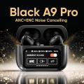 A9 Pro Bluetooth Wireless AirPods Digital Display Black Color Edition Earbuds. 