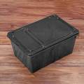 Portable Turtle Tank Turtle Breeding Box Reptile Carrier Reptile Habitat Container for Crabs black. 