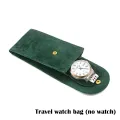 【ZIME】 Brand New Watch Storage Bag Portable Watch Bag Travel Watch Box Storage Box Green/Brown/Green. 