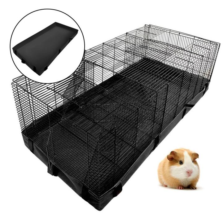Guinea Pig Cage Bottom Cover Parts for Dwarf Bunnies Squirrel Hamsters Black