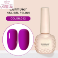 New Lanmuiar NEW 10ml Nail Polih et Green Pink Glitter Gel Varnihe Kit oak Off UV LED Gel emi Permanent Nail Art Bae Gel Top Coat et. 