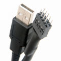 9Pin Male to External USB A Male PC Mainboard Internal Data Extension Cable 20cm. 