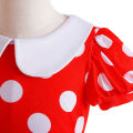 Disney Minnie Mouse Dress Girls Cosplay Princess Costume Children Birthday Mickey Bowknot Gown Christmas Halloween Apparel. 