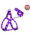 Large Size Dog harness and leash Printed colour. 