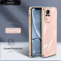 AnDyH Phone Case for VIVO Y31 2021/Y51 2020/Y51A /Y52 5G/Y72 5G New Luxury Soft Cubic Straight Edge Casing Fashion Upgraded Camera Protection Electraplating Anti-fingerprint Shockproof Protective Back Cover. 