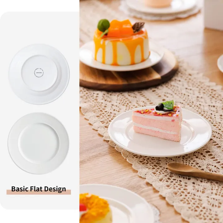 7%20inch%206Pc's%20%20Round%20White%20Coupe%20Rim%20Ceramic%20Porcelain%20Dinner%20Deep%20Soup%20Plates%207%20inch%206%20pieces%20set%20-%20Image%209