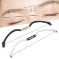 TEENKISS Microblading Black Pre Inked Tattoo Horizontal bead Eyebrow Mapping ruler Arrow Line Ruler Measuring Brow String Makeup Bow. 