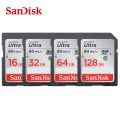 】 Original SD card SanDisk Ultra 16GB SDHC 128GB Memory Card C10 80mb/s USH-1 Support for Camera. 