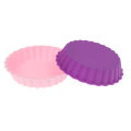 Silicone Tart Molds Mini Quiche Molds Non-Stick Round Fluted Flan Pan With Loose Bases Cake Mold Cake Tools. 