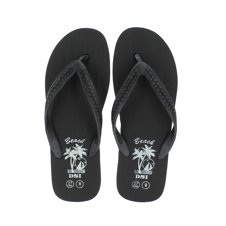 Beach%20Unisex%20Thongs%20Slippers%20Black%20-%20Image%202