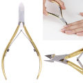Stainless Steel Cuticle Nipper Dead Skin Cutter Nail Art Clipper Manicure Tool. 
