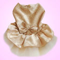 【Atoztide Store】(New) pet dog puppy bow gauze dress skirt sequin princess clothes. 