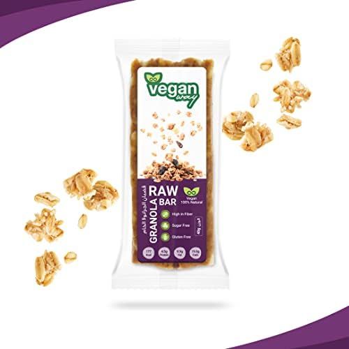 Vegan Way 100% Natural, Healthy and Raw Granola Bars | Gluten Free | Non GMO | Individually Wrapped | Super Food Simple Ingredients | Healthy Snack | Breakfast Bars | 1 x 40g Bar   FROM INDIA (SAM)