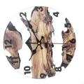 62KD Vintage 30cm Grains Wall Clock with Transparent Tempered Glass Country House Clock for Bedroom Living Room Decors. 