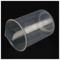 2 pcs 50 ml laboratory plastic water liquid measuring cup Transparent. 