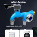 Double Outlet Washing Machine Faucet/Dual Control Water Tap Garden Kitchen Faucets. 