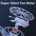 HXSJ Laptop Cooling Fan Desk Stand Foldable Notebook Aluminum Cooler Holder 2 Fans Laptop Cooling Pad for Macbook PC. 