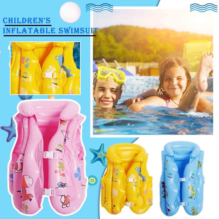 Baby Life Vest Kids Children Floated Inflatable Swimsuit Swim