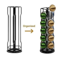 20-Pack Coffee Organizer Display Rack Iron Art Vertuo Pods Coffee Pod Holder for Nespresso Vertuoline Stand Rack Durable Easy Install. 