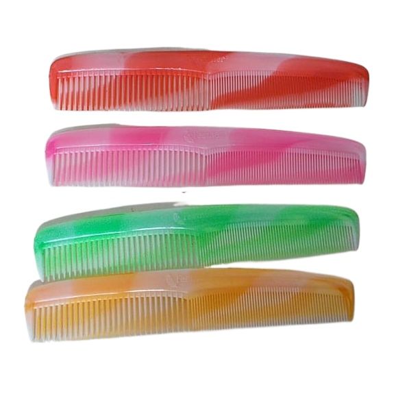 Comb, Feather, Plastic Set Multicolour- 04pcs