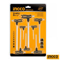 INGCO 8 pcs T-Handle Trox Allen Wrench key set. 