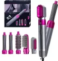 5 in 1 Multifunctional Hair Dryer Styling Tool, The Negative Ion Automatic Suction Hair Curler Detachable ,5-in-1 Multi-Head Hot Air Comb. 