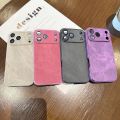 HOCE Matte Fabric Leather Phone Cases For iPhone 17 16 15 14 13 12 11 Pro Max Case With Lens Film Soft Silicone Shockproof Solid Cloth Back Cover. 