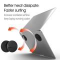 1 Pair Laptop Stands Universal Black Mini ABS Portable Heat Dissipation Notebook Computer Cooling Pads Base Holder for MacBook. 