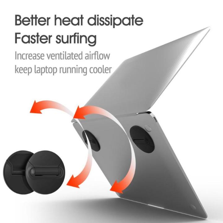 1%20Pair%20Laptop%20Stands%20Universal%20Black%20Mini%20ABS%20Portable%20Heat%20Dissipation%20Notebook%20Computer%20Cooling%20Pads%20Base%20Holder%20for%20MacBook%20-%20Image%202