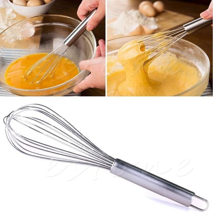 New Stainless Steel Hand Whisk Egg Cream Mixer Stirrer Sauce Beater