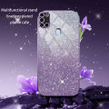 AnDyH Phone Case for Samsung Galaxy M31 Prime Flash Powder Gradient Plating Casing. 