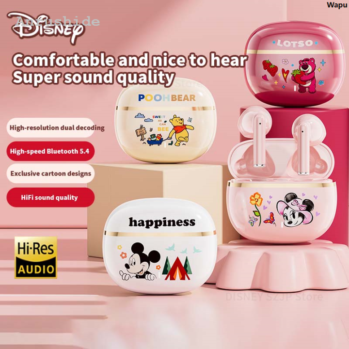 WapuOriginal Disney Earbuds J08B Mini Mickey Cartoon Wireless Earphones ...