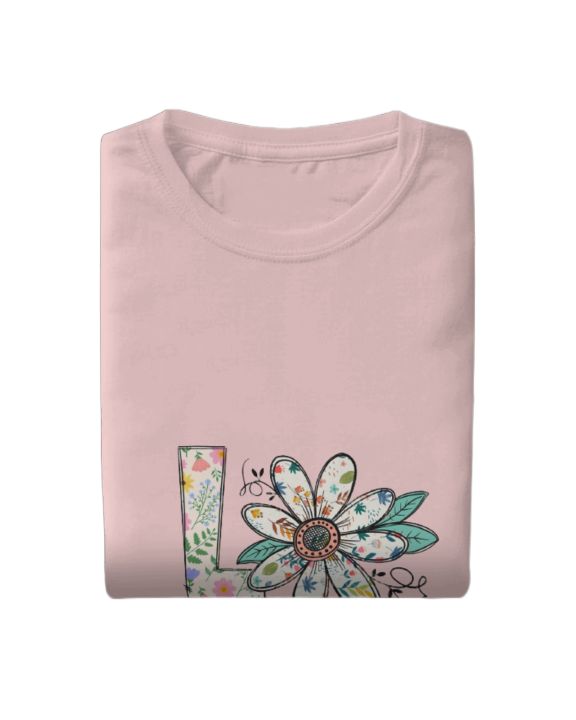 Girl's%20Short%20Sleeve%20Casual%20T%20shirt%20Love%20Yourself%20Korean%20Chinese%20Style%20Quality%20T-shirt%20Top%20-%20Image%205