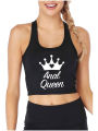 Anal Queen Graphic Slim Fit Crop Top Swinger Funny Naughty Lifestyle Tank Tops Hotwife Humorous Flirty Camisole. 