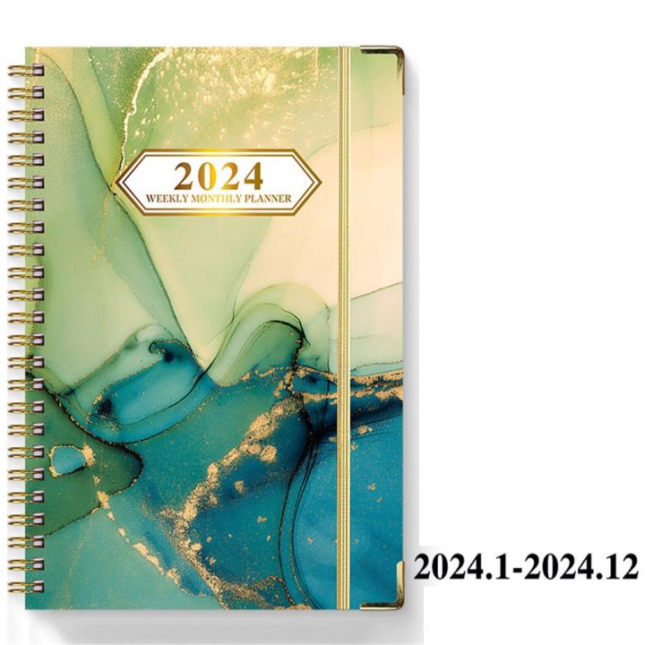 2024 A5 Planner Notebook Diary Weekly Planner Agenda Goal Habit Schedules Journal Notebooks Stationery Office School Supplies