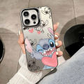 Fashion Cute Stitch Couple Phone Case For Samsung Galaxy A53 A54 A12 A15 A14 A22 A23 A24 A32 A33 A34 A30 A50 A30S Phone Casing Matte IMD Silicone Edge Shockproof Back Cover. 