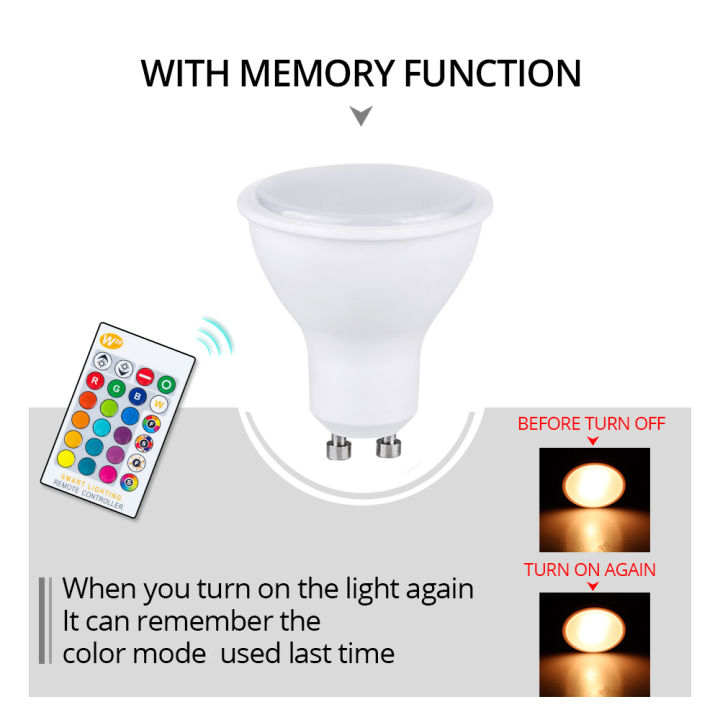 85-265V%2010W%20GU10%20LED%20Bulb%2016%20Colors%20RGB+CW+WW%20Lamp%20Spotlight%20IR%20Remote%20Control%20Ampoule%20Bombillas%20Room%20Home%20Party%20Festival%20Decor%20-%20Image%205