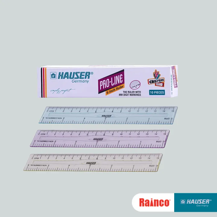 Hauser 6 Inch Ruler – 10 Pcs | Daraz.lk