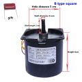 Projection Screen Motor 60KTYZ Permanent Synchronous Flat shaft 8MM Silver Cloth Lifting Motor. 