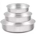 Round Shape Cake Pan Set Superb Quality Aluminium mould 3pcs set, circle shape pan bakeware. 