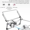 Portable Camping Bed Alloy Folding Camping Cot Comfortable Stable for Road Trip. 