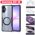 4 in 1 Samsung Galaxy A07 4G Shockproof Phone Case With Magnetic Wireless Charging Sticker For Samsung A07 A06 A17 A16 Anti-blue Ray Tempered Glass and Lens Film. 