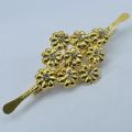 ESH Gold plated Stylish Flower Theme Kandiyan saree Brooch / Saree Pin For Women. 